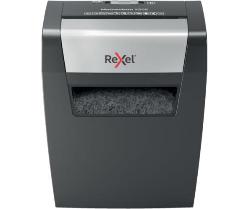 Rexel Momentum X308 Paper Shredder Particle-cut shredding 5x42mm P-3 15L, Grey/Black