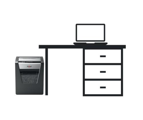 Rexel Momentum X415 Paper Shredder Cross shredding 4x40mm, P4, Grey/Black