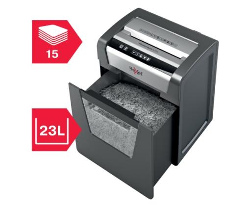 Rexel Momentum X415 Paper Shredder Cross shredding 4x40mm, P4, Grey/Black