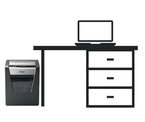 Rexel Momentum X415 Paper Shredder Cross shredding 4x40mm, P4, Grey/Black (SPEC)