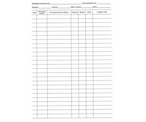 Sandėlio apskaitos knyga, A4 (36)  0720-088