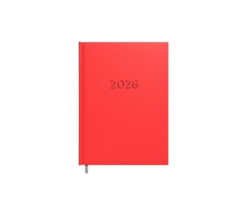Planning notebook calendar 2026 A5 red