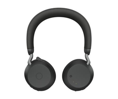 Jabra Evolve2 75 UC Link 380c Wireless Headset, Bluetooth, USB-C, Charging Stand, Black