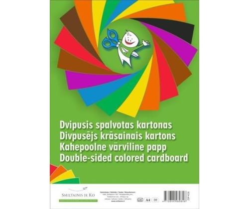 Cardboard SMLT, A4, 190 g, color, both sided, (16) 0708-100
