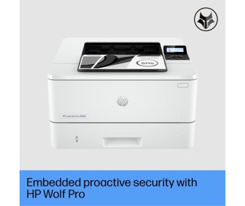 HP LaserJet Pro 4002dn Printer Laser B/W A4 40 ppm USB Ethernet LAN