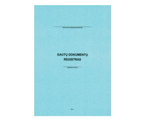Gautų dokumentų registracijos žurnalas, A4 (48)  0720-006
