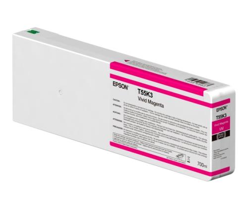 Epson T55K3 (C13T55K30N) 700 ml Ink Cartridge, Vivid Magenta