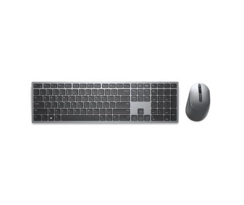 Dell Premier Multi-Device KM7321W Wireless Keyboard and Mouse, RF Wireless+Bluetooth, US, Titan grey