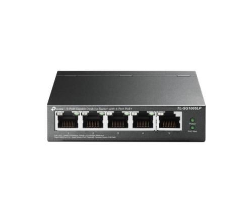 TP-Link TL-SG1005LP 5-Port Gigabit Desktop Switch with 4-Port PoE+