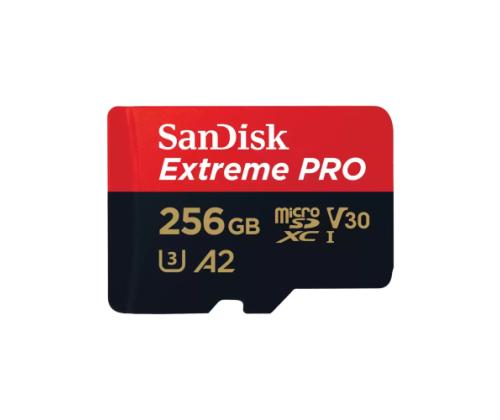 SanDisk Extreme PRO microSDXC Memory Card 256GB UHS-I + SD Adapter