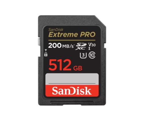 SanDisk Extreme PRO SDXC Memory Card 512GB UHS-I