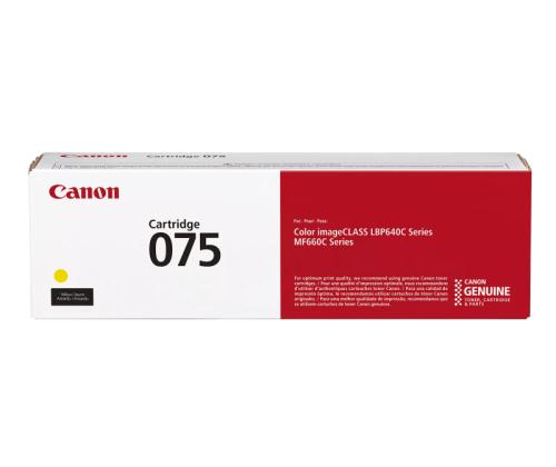 Canon CRG 075 Y (6362C002) Toner Cartridge, Yellow