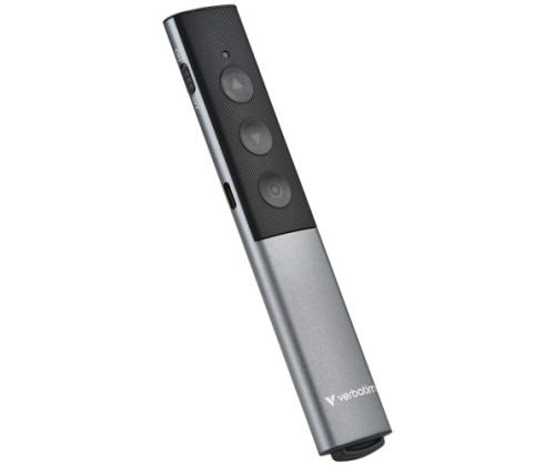 Verbatim 32366 Agenda Wireless Presenter with Red Laser Pointer, Grey/Black