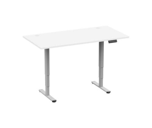 Adjustable Height Table Up Up Bjorn II Gray, Table top L White