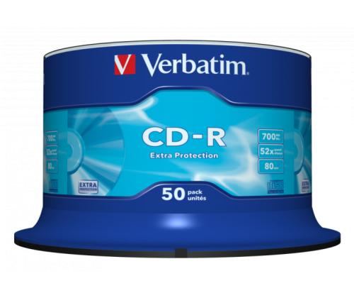 Verbatim 43351 CD-R 700MB 52X Extra Protection Surface Discs (50 pcs/Pack)