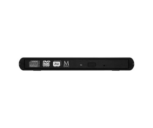 Verbatim 98938 External Slimline CD/DVD Writer External Optical Drive, USB-A, Black