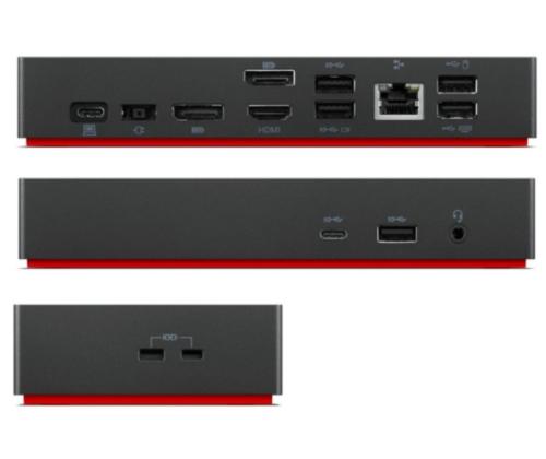 Lenovo ThinkPad Universal USB-C Dock 40AY0135EU Docking Station, Black