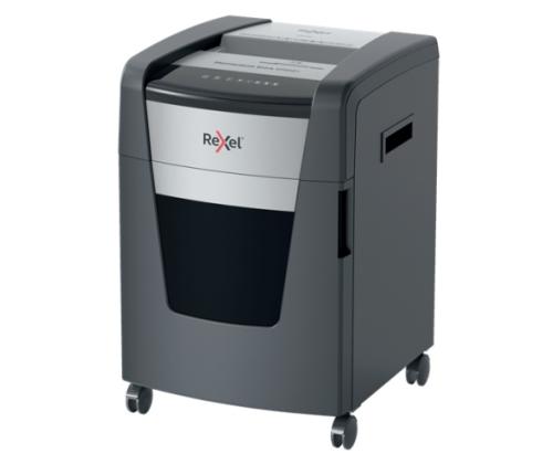 Rexel Momentum Extra XP512+ Paper Shredder Jam Free Micro Cut 2x15mm P-5 45L 55dB, Black/Grey
