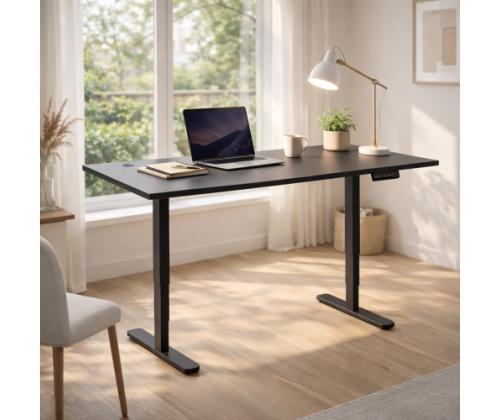 Adjustable Height Table Up Up Bjorn II Black, Table top L Black