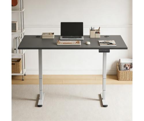 Adjustable Height Table Up Up Bjorn II Gray, Table top M Black