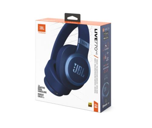 JBL Live 770NC Wired &amp; Wireless Headphones, Bluetooth, 3.5mm jack, Blue