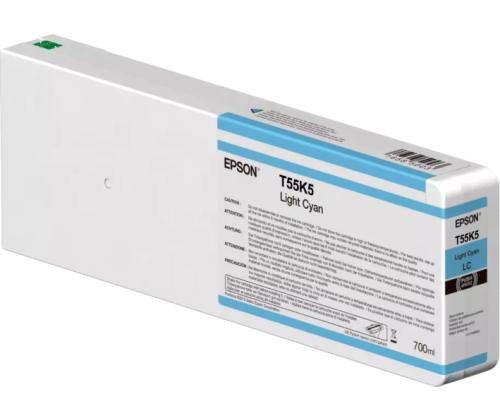 Epson T55K5 (C13T55K500) 700 ml Ink Cartridge, Light Cyan