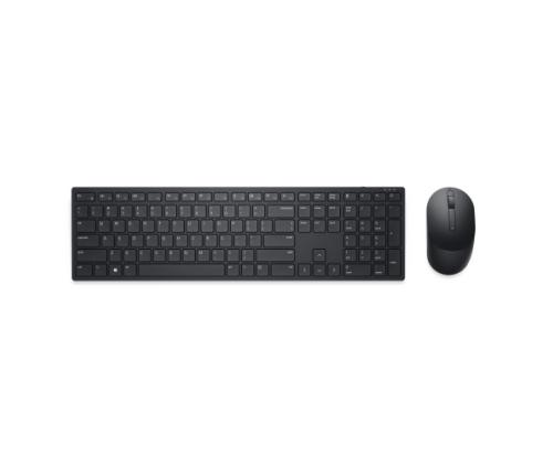 Dell Pro KM5221W Wireless Keyboard and Mouse, RF Wireless, US Int, Black