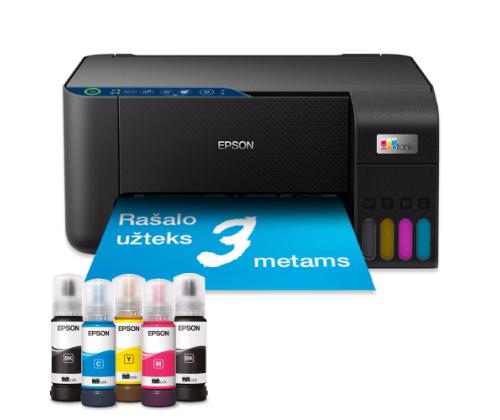 Epson EcoTank L3271 Printer Inkjet Colour MFP A4 33 ppm USB Wi-Fi