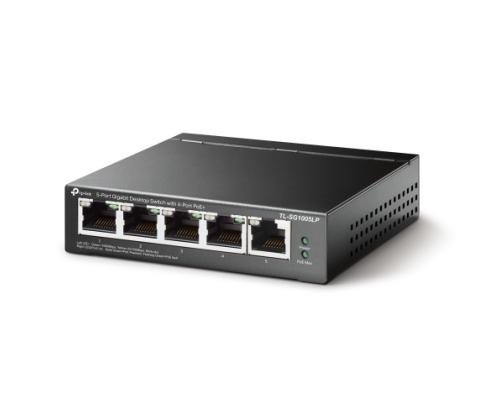 TP-Link TL-SG1005LP 5-Port Gigabit Desktop Switch with 4-Port PoE+