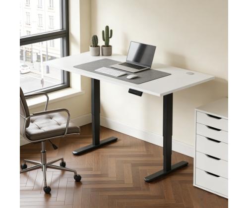 Adjustable Height Table Up Up Bjorn II Black, Table top L White