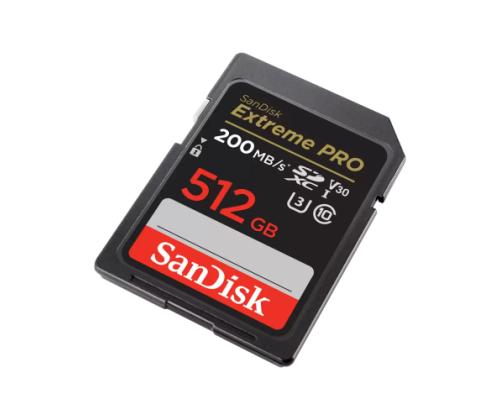 SanDisk Extreme PRO SDXC Memory Card 512GB UHS-I