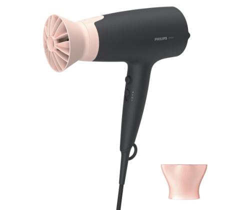 Philips 3000 Series BHD350/10 Hair Dryer, Black/Pink