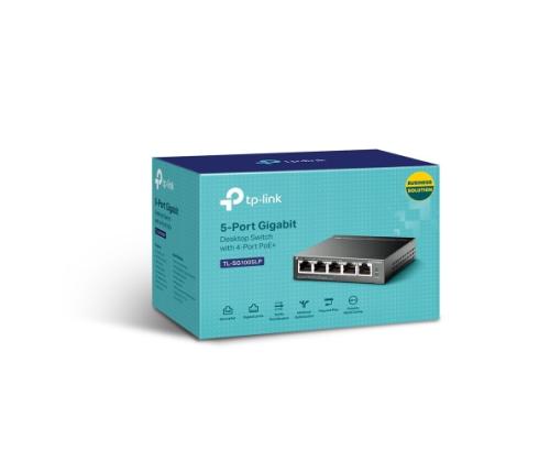 TP-Link TL-SG1005LP 5-Port Gigabit Desktop Switch with 4-Port PoE+