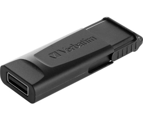 Verbatim 49328 Slider USB Flash Drive 128GB, USB-A 2.0, Black