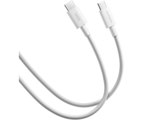 Xiaomi 6A Braided USB-C to USB-C Cable 1m, White