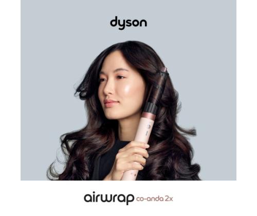 Dyson HS09 Airwrap Co-anda2x Straight+Wavy Hair Multi-Styler, Ceramic Pink/Rose Gold