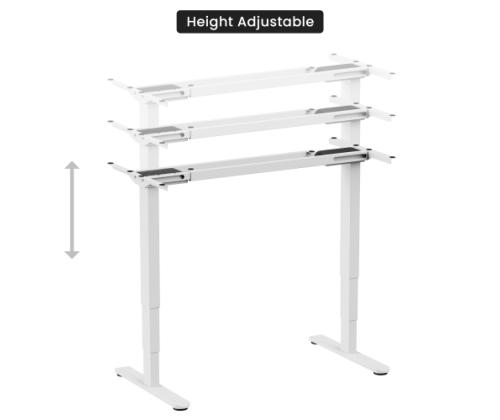 Adjustable Height Table Frame Up Up Bjorn II, White