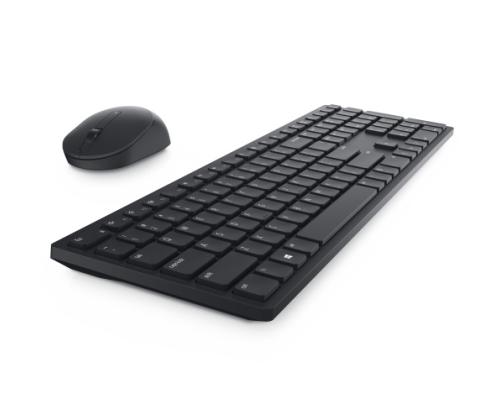 Dell Pro KM5221W Wireless Keyboard and Mouse, RF Wireless, US Int, Black