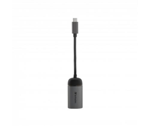Verbatim 49146 USB-C to Gigabit Ethernet Adapter, USB 3.1 GEN 1, Gigabit Ethernet, Grey/Black