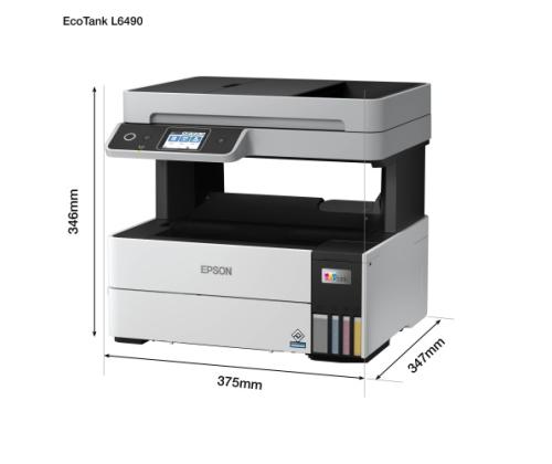 Epson EcoTank L6490 Printer Inkjet Colour MFP A4 37 ppm USB Wi-Fi Ethernet LAN