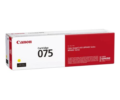 Canon CRG 075 Y (6362C002) Toner Cartridge, Yellow