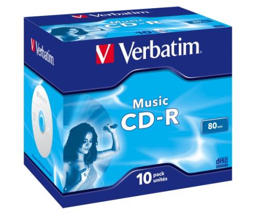 Verbatim 43365 CD-R 80min 16x Audio Music Discs (10 pcs/Pack)