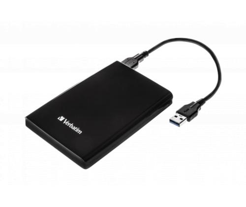 Verbatim 53023 Store 'n' Go USB 3.0 Portable Hard Drive HDD 1TB, up to 4800 Mbit/s 5400rpm, Black
