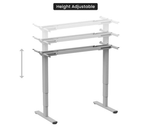 Adjustable Height Table Frame Up Up Bjorn II, Gray