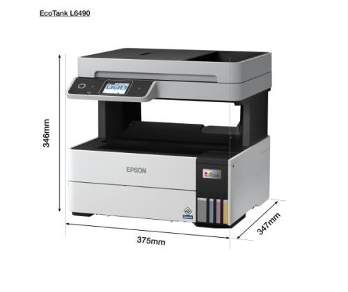 Epson EcoTank L6490 Printer Inkjet Colour MFP A4 37 ppm USB Wi-Fi Ethernet LAN