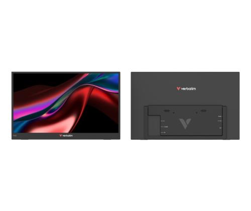Verbatim 32401 Portable Monitor LIGHT 15.6'' IPS FHD 1920x1080 10ms 250cd/m2 60Hz, Black