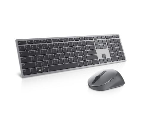 Dell Premier Multi-Device KM7321W Wireless Keyboard and Mouse, RF Wireless+Bluetooth, US, Titan grey