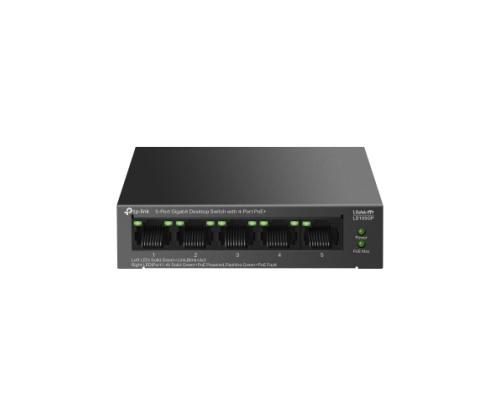 TP-Link LiteWave LS105GP 5-Port Gigabit Desktop Switch with 4-Port PoE+