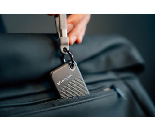 Verbatim 32190 Pocket SSD Drive 1TB, USB-C 3.2 Gen 2, M.2, up to 1000MB/s, Black/Grey