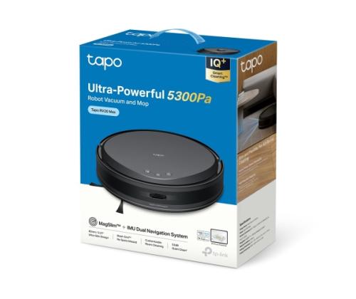 TP-Link Tapo RV20 Max Robot Vacuum Cleaner, Black